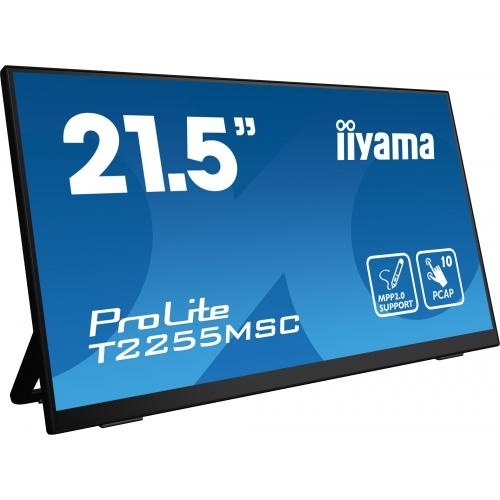 Monitor LED Touchscreen Iiyama ProLite T2255MSC-B1, 21.5inch, 1920x1080, 5ms GTG, Black