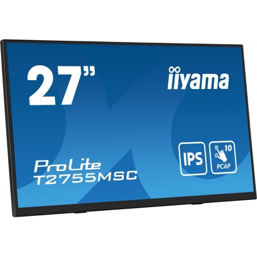 Monitor LED Touchscreen Iiyama ProLite T2755MSC-B1, 27inch, 1920x1080, 5ms GTG, Black