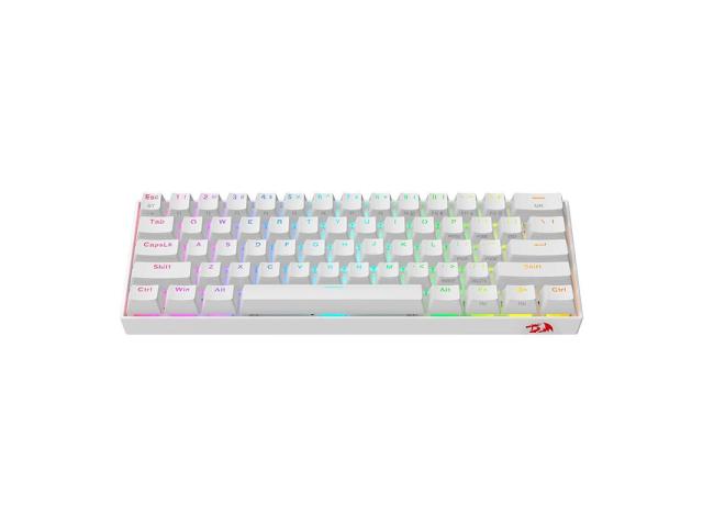 Tastatura Redragon Draconic Pro, RGB LED, USB/USB Wireless/Bluetooth, White