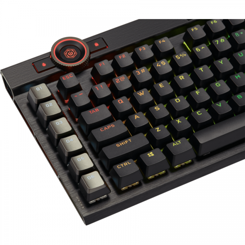 Tastatura Corsair K100, RGB LED, USB, Black