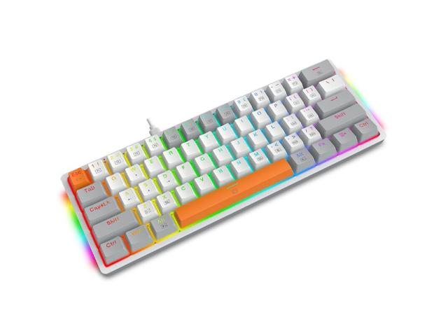 Tastatura Redragon Akali K642WGO-RGB, USB-C, White