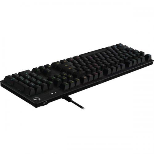 Tastatura Logitech G512 Carbon GX Blue Tactile Switch, RGB LED, USB, Layout US,Carbon Black