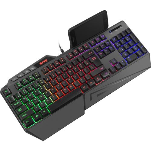 Tastatura Natec Fury Skyraider, RGB LED, USB, Black