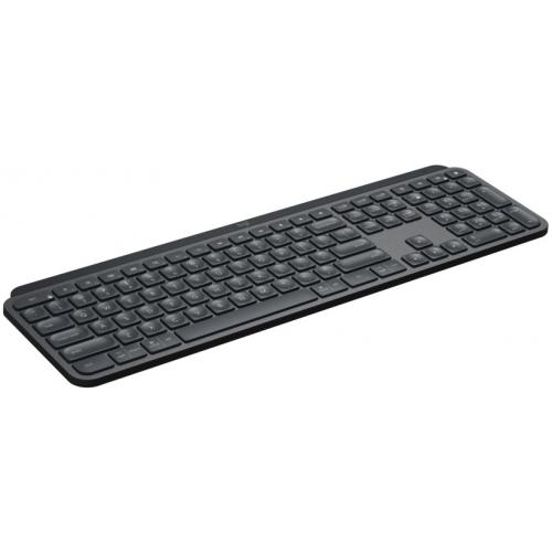 Tastatura Wireless Logitech MX Keys, White LED, USB, Layout UK, Graphite