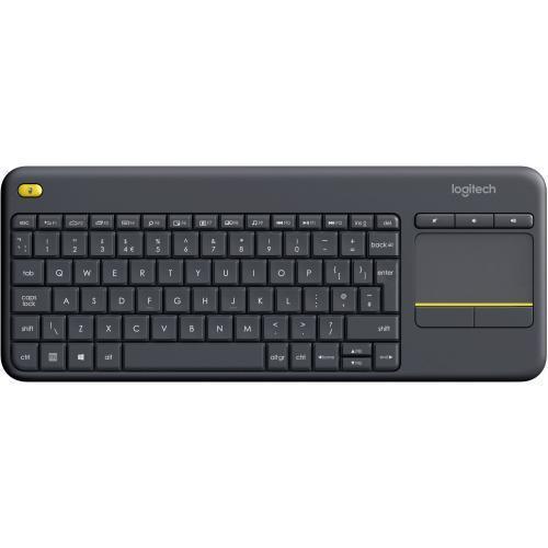 Tastatura Wireless Logitech Touch K400 Plus, USB, Layout Spania, Black