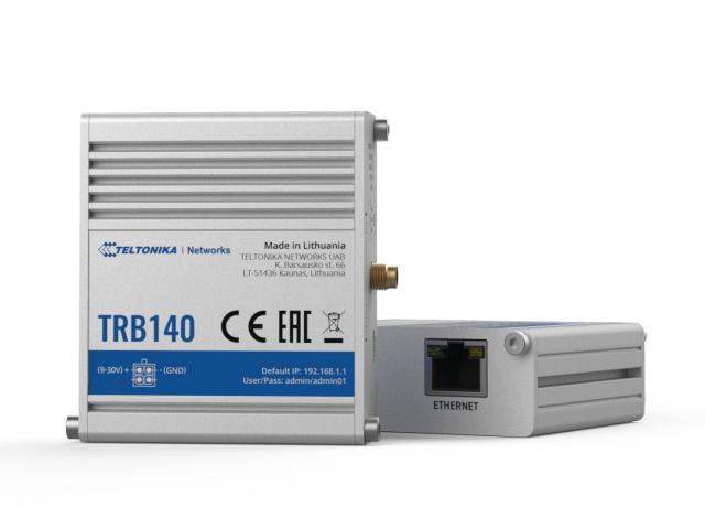 Teltonika TRB140 | Przemysłowy router, brama IoT LTE | Cat 4, LTE Gateway