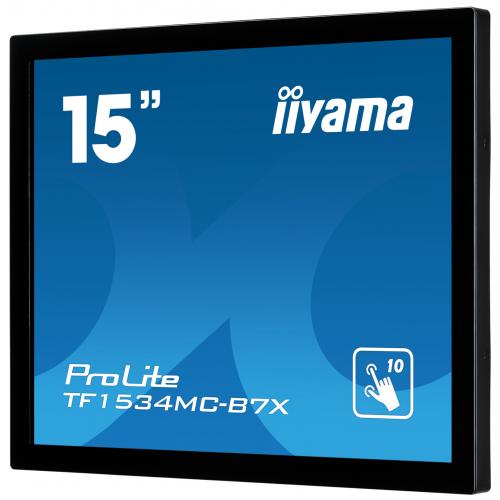 Monitor LED Touchscreen Iiyama TF1534MC-B7X, 15inch, 1024x768, 8ms, Black