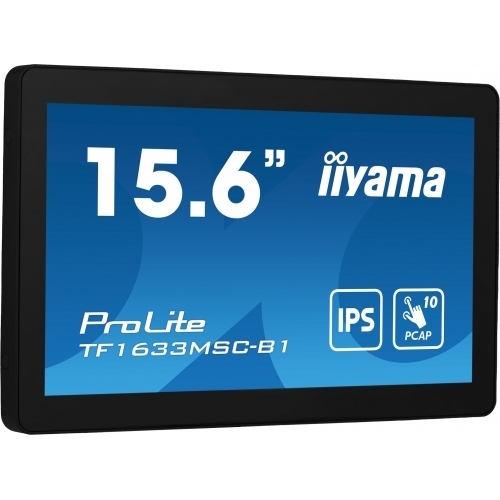 Monitor LED Touchscreen Iiyama TF1633MSC-B1, 15.6inch,1920x1080, 5ms GTG, Black