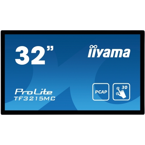 Monitor LED Touchscreen Iiyama TF3215MC-B2AG, 31.5inch, 1920x1080, 8ms GTG, Black