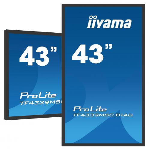 Business Display Iiyama Seria ProLite TF4339MSC-B1AG, 43inch, 1920x1080pixeli, Black