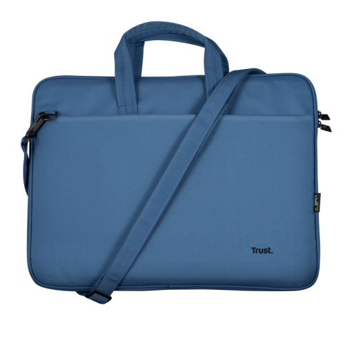 Geanta Trust Bologna Bag ECO pentru laptop de 16inch, Blue