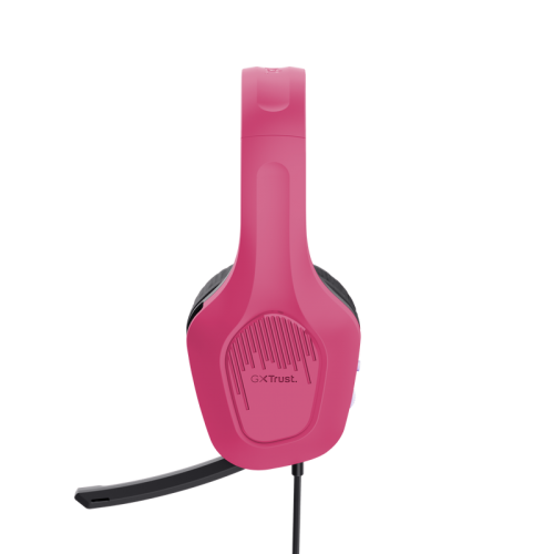 Casti cu microfon Trust GXT415P ZIROX, 3.5mm jack, Pink