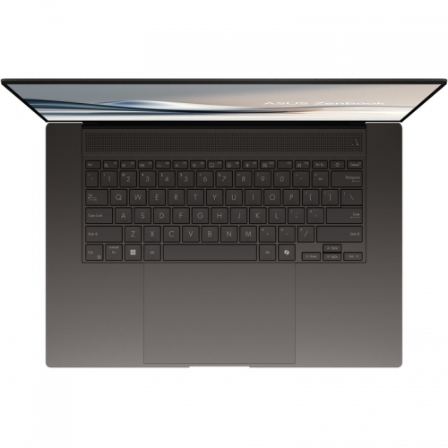 Laptop ASUS Zenbook S16 OLED UM5606WA-RJ240X, AMD Ryzen AI 9 HX 370, 16inch Touch, RAM 32GB, SSD 1TB, AMD Radeon 890M Graphics, Windows 11 Pro, Zumaia Gray