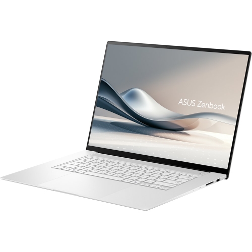 Laptop ASUS Zenbook S16 OLED UM5606WA-RJ242X, AMD Ryzen AI 9 HX 370, 16inch Touch, RAM 32GB, SSD 1TB, AMD Radeon 890M Graphics, Windows 11 Pro, Scandinavian White