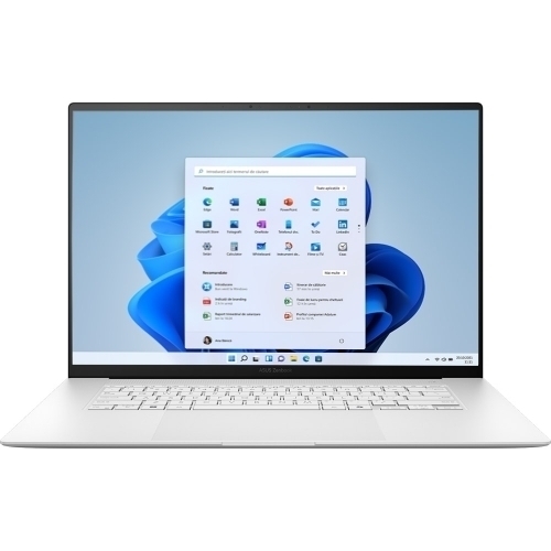 Laptop ASUS Zenbook S16 OLED UM5606WA-RJ256X, AMD Ryzen AI 9 HX 370, 16inch Touch, RAM 32GB, SSD 2TB, AMD Radeon 890M Graphics, Windows 11 Pro, Scandinavian White