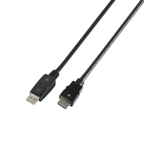 Cablu V7 V7DP14HDMI21-2M-BLK, Displayport male - HDMI male, 2m, Black