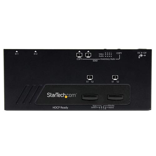 Switch KVM Startech VS222HDQ, 4x HDMI, Black