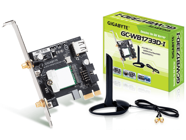 Placa de retea wireless GIGABYTE WB1733D-I, PCI Express x1