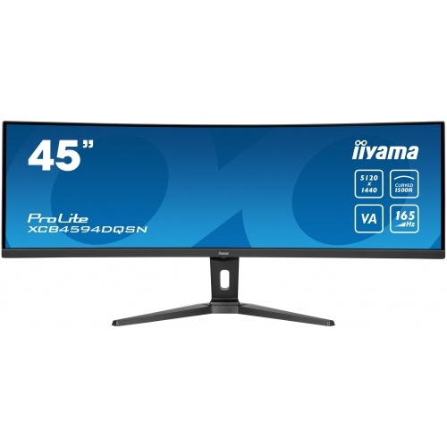 Monitor LED Curbat Iiyama ProLite XCB4594DQSN-B1, 44.5inch, 5120x1440, 0.8ms GTG, Black