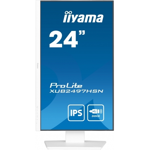 Monitor LED Iiyama ProLite XUB2497HSN-W2, 23.8inch, 1920x1080, 1ms, White