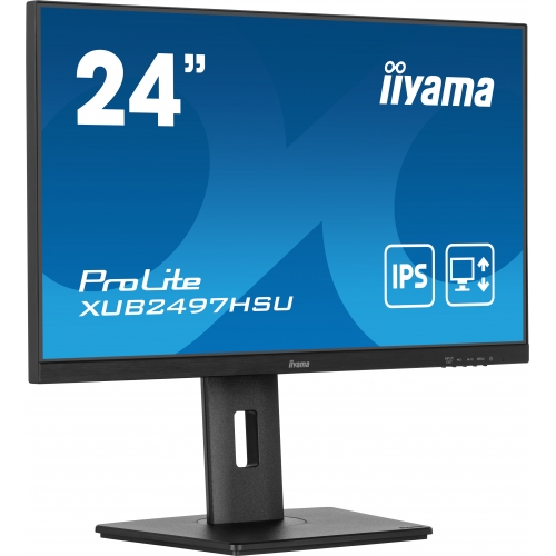 Monitor LED Iiyama ProLite XUB2497HSU-B1, 23.8inch, 1920x1080, 1ms, Black