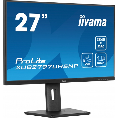 Monitor LED Iiyama ProLite XUB2797UHSNP-B1, 27inch, 3840x2160, 4ms GTG, Black