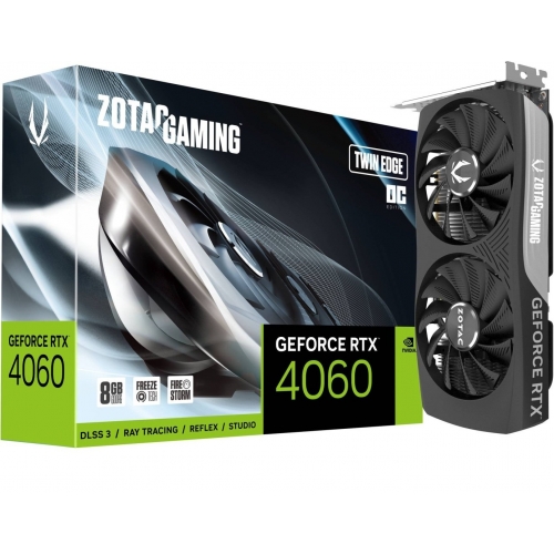 Placa video ZOTAC nVidia GeForce RTX 4060 Twin Edge OC 8GB, GDDR6, 128bit