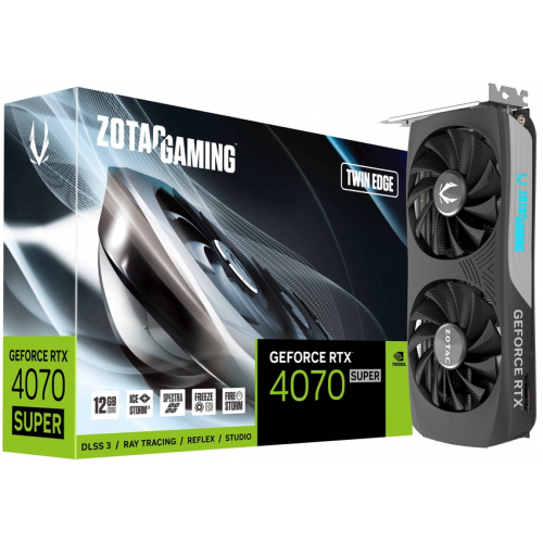 Placa video Zotac nVidia GeForce RTX 4070 SUPER Twin Edge 12GB, GDDR6X, 192bit