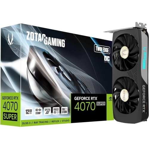 Placa video Zotac nVidia GeForce RTX 4070 SUPER Twin Edge OC 12GB, GDDR6X, 192bit