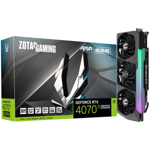 Placa video Zotac nVidia GeForce RTX 4070 Ti SUPER AMP Holo 16GB, GDDR6X, 256bit