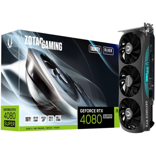 Placa video Zotac nVidia GeForce RTX 4080 SUPER Trinity OC Black Edition 16GB, GDDR6X, 256bit